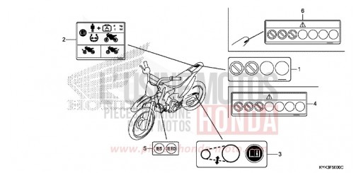 WARNETIKETT (ED,U) CRF110FD de 2013